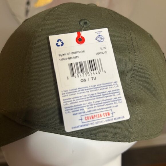 CLEARANCE! NWT - Champion Snapback Cap - One Size, Olive Green - Picture 4 of 9